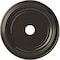 Ekena Millwork Traditional PVC Medallion (Canopies up to 13 1/2"), 22"OD x 3 1/2"ID x 1 1/2"P, Metallic Charcoal CMP22TRCCH - alternate 1